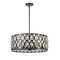 Z-Lite Dealey 6 Light Chandelier, Matte Black + Clear Crystal 6010-24MB - alternate 5